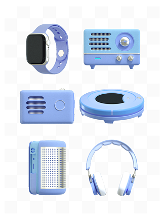 C4D电子数码产品3D立体模型